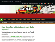 Tablet Screenshot of powermowersalesmiami.com
